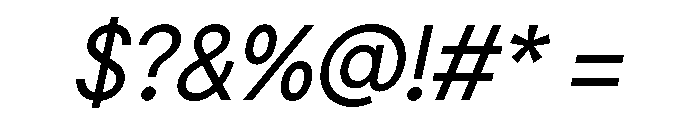 G2Erika MediumItalic Font OTHER CHARS