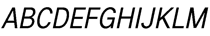 G2Erika MediumItalic Font UPPERCASE