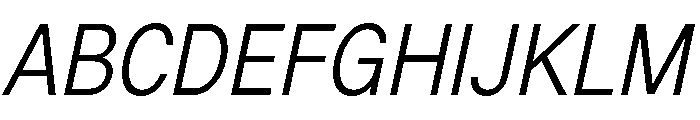 G2Erika RegularItalic Font UPPERCASE