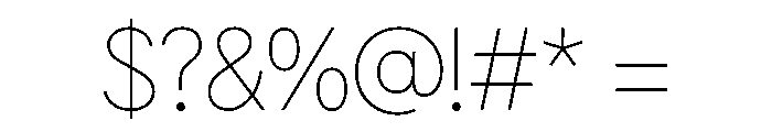 G2Erika Thin Font OTHER CHARS