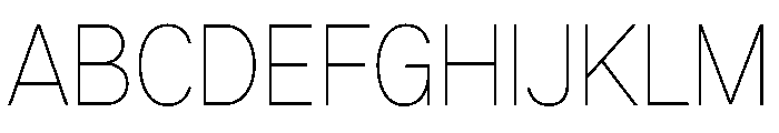 G2Erika Thin Font UPPERCASE