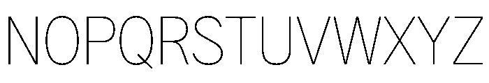 G2Erika Thin Font UPPERCASE