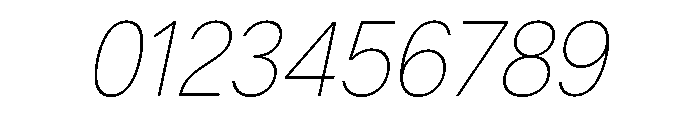 G2Erika ThinItalic Font OTHER CHARS