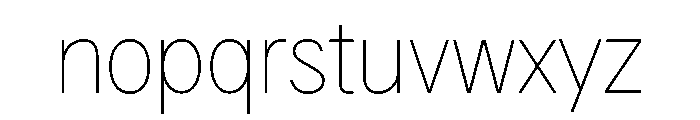 G2Erika Thin Font LOWERCASE