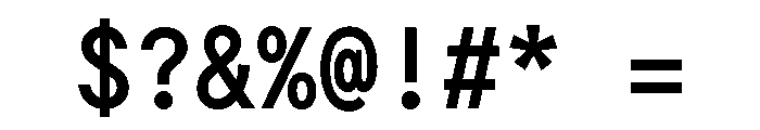 G2ErikaMono Bold Font OTHER CHARS