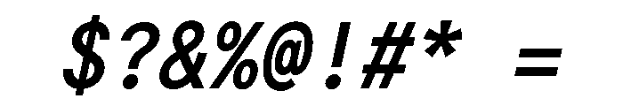 G2ErikaMono BoldItalic Font OTHER CHARS