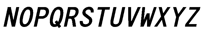 G2ErikaMono BoldItalic Font UPPERCASE