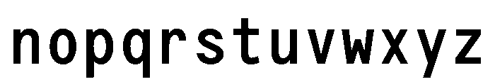G2ErikaMono Bold Font LOWERCASE