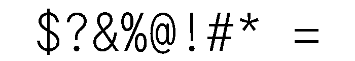 G2ErikaMono Light Font OTHER CHARS