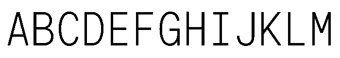G2ErikaMono Light Font UPPERCASE
