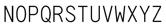 G2ErikaMono Light Font UPPERCASE