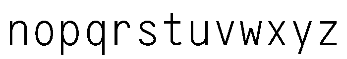 G2ErikaMono Light Font LOWERCASE