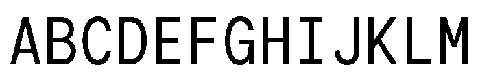 G2ErikaMono Medium Font UPPERCASE