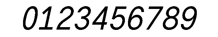 G2ErikaMono MediumItalic Font OTHER CHARS