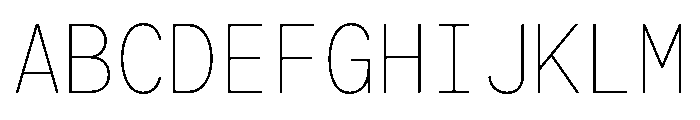 G2ErikaMono Thin Font UPPERCASE