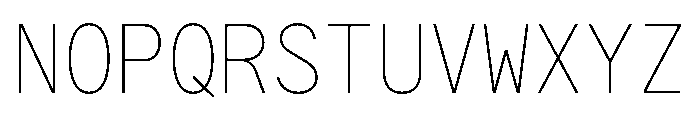 G2ErikaMono Thin Font UPPERCASE
