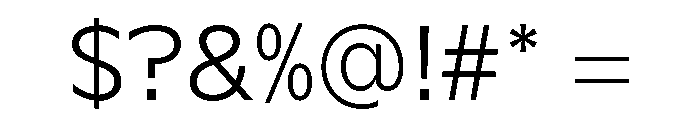 G2TGR Light Font OTHER CHARS
