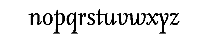Gabriola Italic Font LOWERCASE