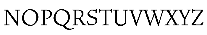 Gabriola Light Font UPPERCASE