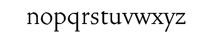 Gabriola Light Font LOWERCASE
