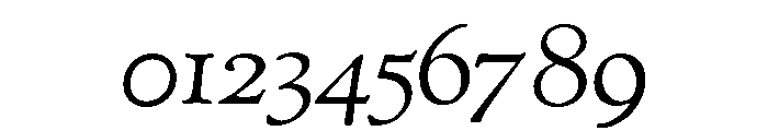 Gabriola Medium Italic Font OTHER CHARS