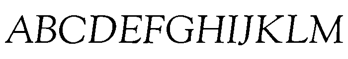 Gabriola Medium Italic Font UPPERCASE