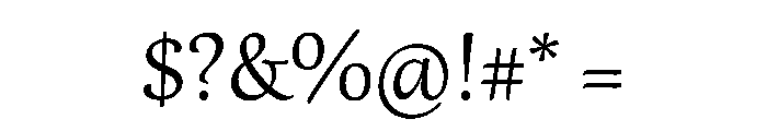Gabriola Regular Font OTHER CHARS