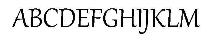 Gabriola Regular Font UPPERCASE