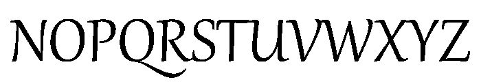 Gabriola Regular Font UPPERCASE