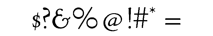 Gabriola Semibold Font OTHER CHARS