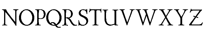 Gabriola Semibold Font UPPERCASE