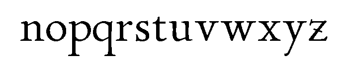 Gabriola Semibold Font LOWERCASE