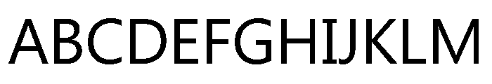 Gadugi Regular Font UPPERCASE