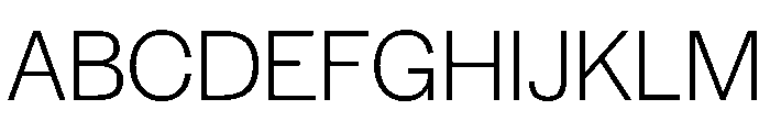 Gal Gothic Variable Extra Light Font UPPERCASE