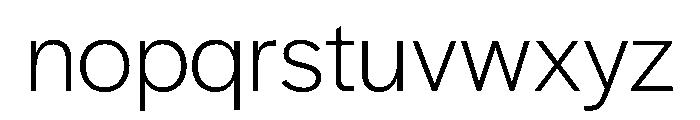 Gal Gothic Variable Extra Light Font LOWERCASE