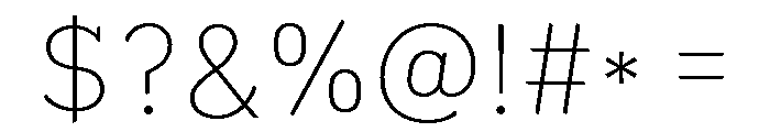 Gamtanroad Batang Thin Font OTHER CHARS