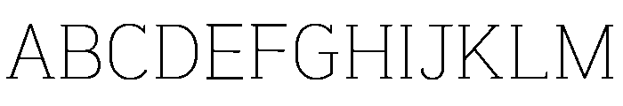 Gamtanroad Batang Thin Font UPPERCASE
