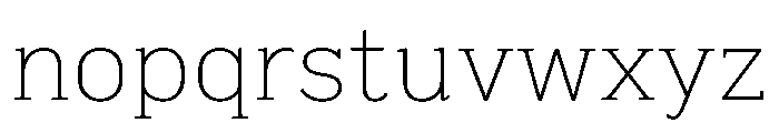 Gamtanroad Batang Thin Font LOWERCASE