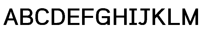 Gamtanroad Dotum Thin Font UPPERCASE