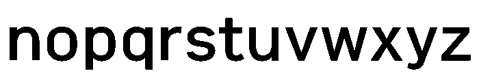 Gamtanroad Dotum Thin Font LOWERCASE