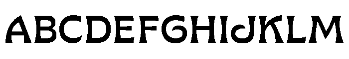 Gardein Medium Font UPPERCASE