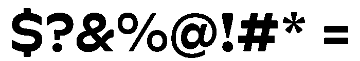 Gardein Semibold Font OTHER CHARS