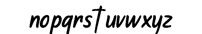 GARTTEN-Regular Font LOWERCASE