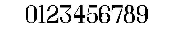 GATEFOR Font OTHER CHARS