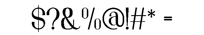 GATEFOR Font OTHER CHARS