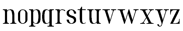 GATEFOR Font LOWERCASE