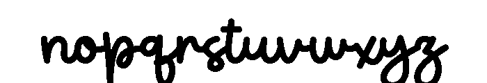 Gabriel Bright Font LOWERCASE