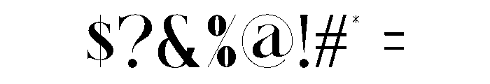 Gafilen Font OTHER CHARS