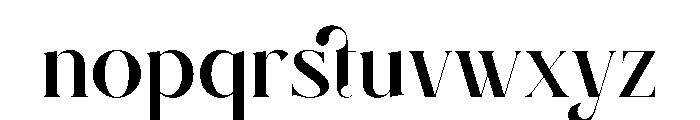 Gafilen Font LOWERCASE