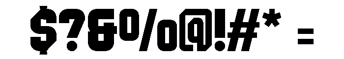 Gagon Regular Font OTHER CHARS